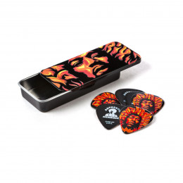 Dunlop JHPT14H Jimi Hendrix Voodoo Fire Pick Tin Сувенирный набор медиаторов в пенале