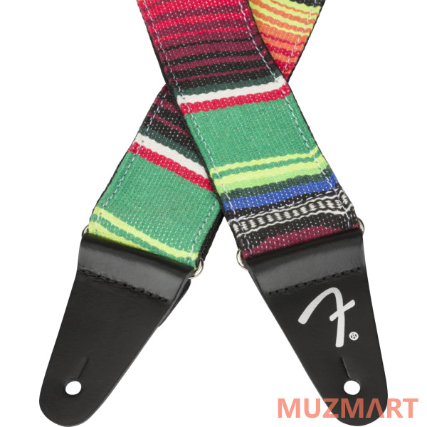 Fender 2 Serape Strap Green Multi Гитарный ремень