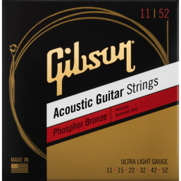 Gibson Phosphor Bronze Acoustic Guitar Strings Ultra-Light Струны для акустической гитары