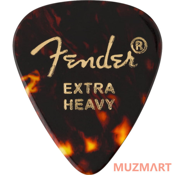 Fender Tortoise Shell 351 Shape Extra Heavy 12 шт. Набор медиаторов