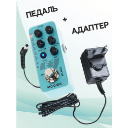 Mooer KIT E7 Synth_ACDOO6 Полифонический синтезатор с адаптером питания