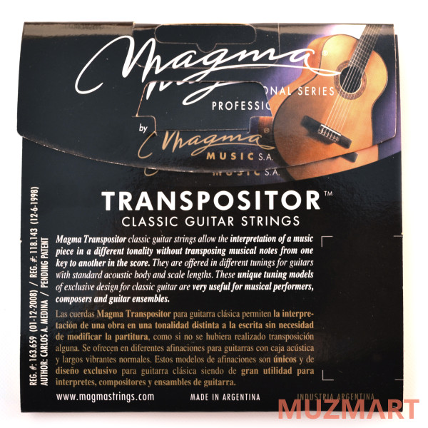 Magma Strings GCT-GL Струны для классической гитары 1G 2D 3bB 4F 5C 6G нестандартный строй