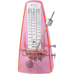 Cherub WSM-330TPK Метроном механический, прозрачный розовый