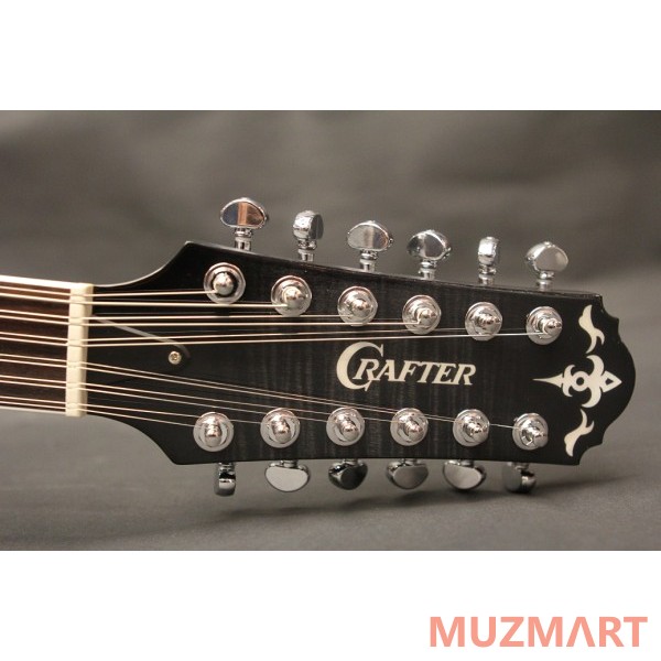 Crafter SA-12 TMBK 12-ти струнная полуакустическая  гитара с кейсом