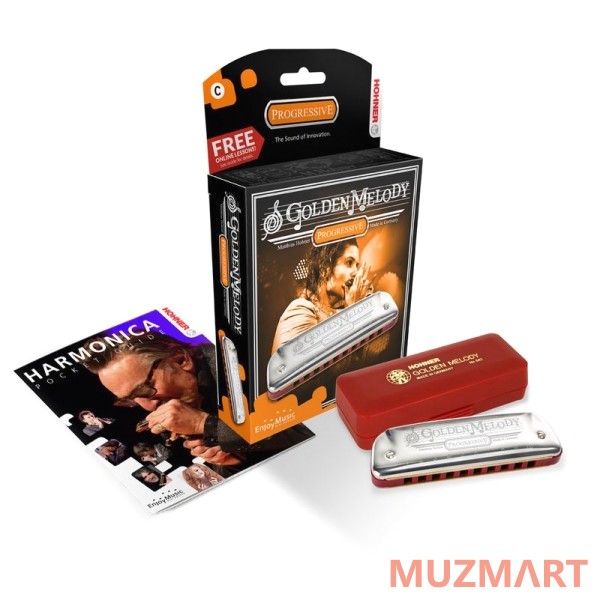 Hohner Golden Melody 542/20 F (M542066X) Губная гармоника с уроками