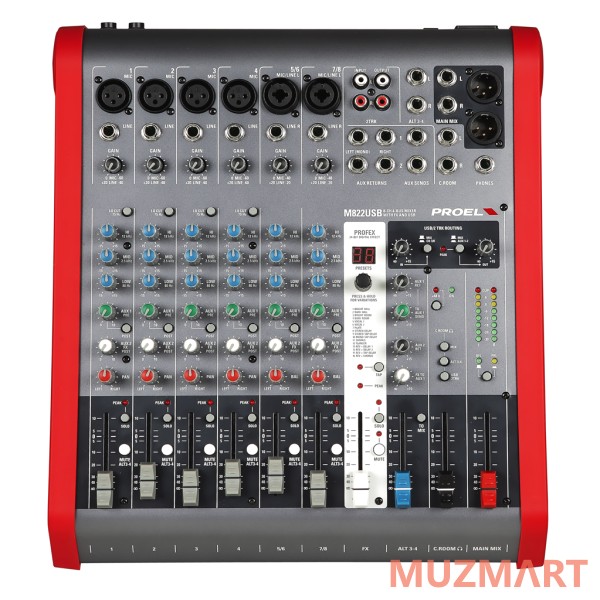 Proel M822USB Компактный микшерный пульт